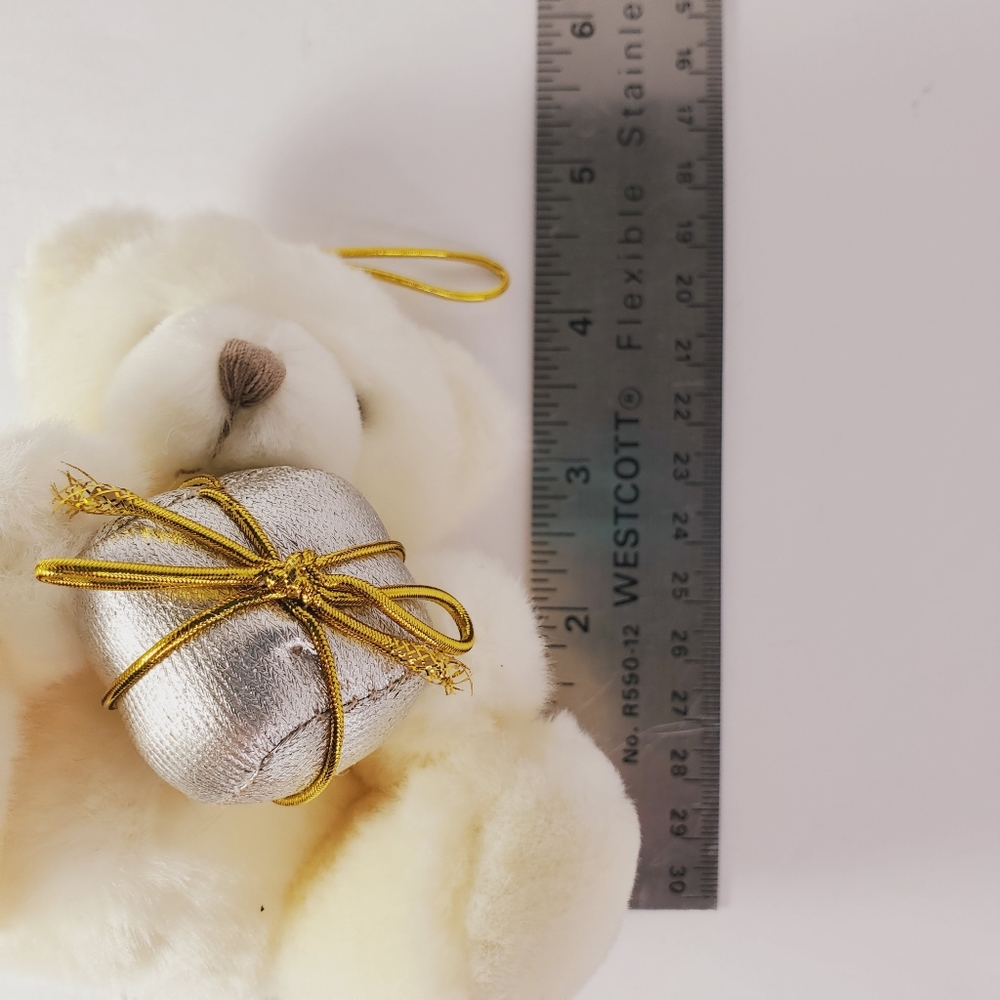 Russ Christmas Holiday Angel Bear and Present Vtg